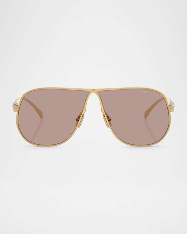 MU A56S Metal Aviator Sunglasses